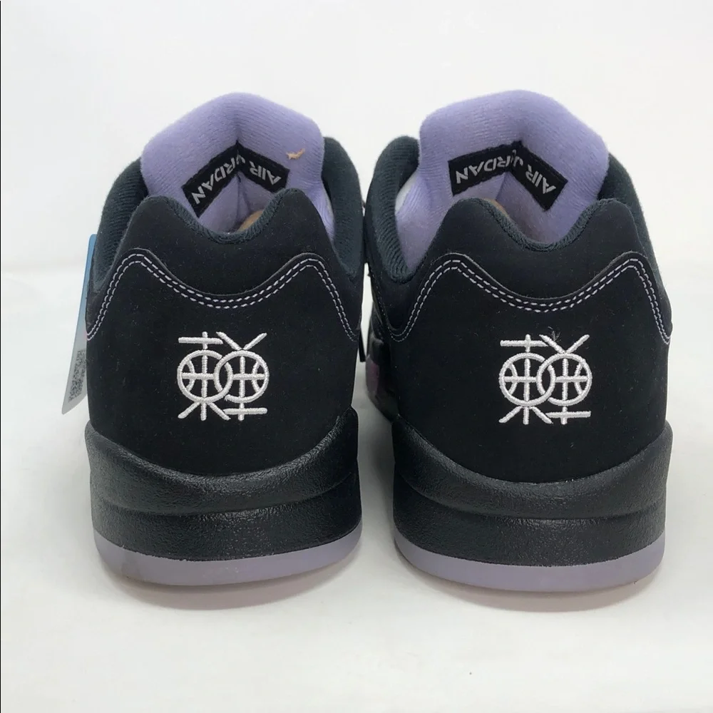 Air Jordan 5 Retro Low Dongdan DX4355-015 Black Pink Sneakers - Size 13